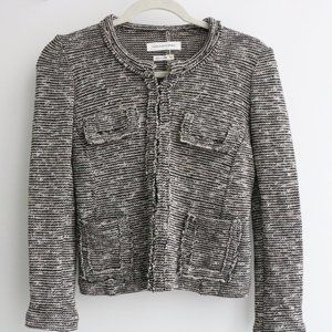 Isabel Marant Etoile Size 34 (Small) Gray and Black Sweater Jacket with Pockets